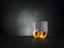 Linear whiskeytumbler 34,5 cl glas 4-pack, Helder