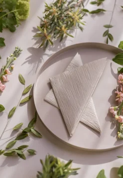 Lines servetten 33x33 cm 18-pack, Shell