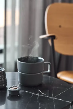 Lines suikerpot, donkergrijs