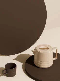Lines theepot 1,5 liter, beige