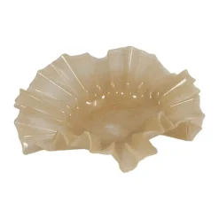 Loa schaal groot 32 cm, Beige