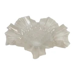 Loa schaal groot 32 cm, Taupe