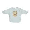 Lobo Lion slabbetje met mouw, Ice blue