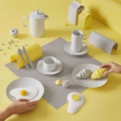 Loft bord wit, Ø 22 cm.