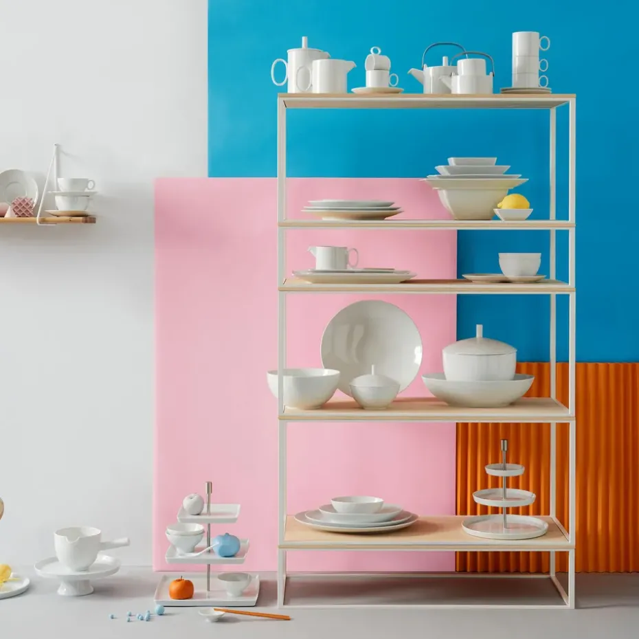 Loft diepe schotel ovaal wit, 18,9x26,8 cm