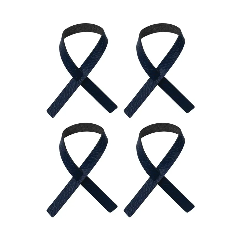 Loop servetring 4-pack, Marineblauw