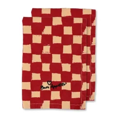 Love servet 45x45 cm 2-pack, Rood-zand