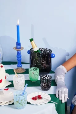 Love tafelkleed 150x280 cm, Groen-lichtblauw