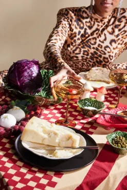 Love tafelkleed 150x280 cm, Rood-zand