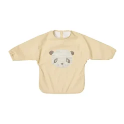 Lun Lun panda slabbetje met mouw, Butter