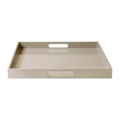 Lux gelakt dienblad 40x40x4 cm, Fawn