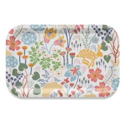 Lyckeflykt dienblad 21x33 cm, Multi