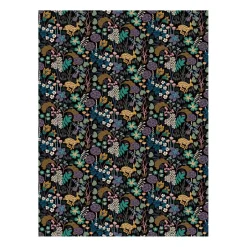 Lyckeflykt gewaxt tafelkleed, Zwart