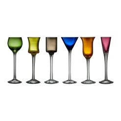 Lyngby Glas borrelglas 2,5-5 cl 6-delig, Mix