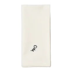 Mai stoffen servet 45x45 cm, Black-off white