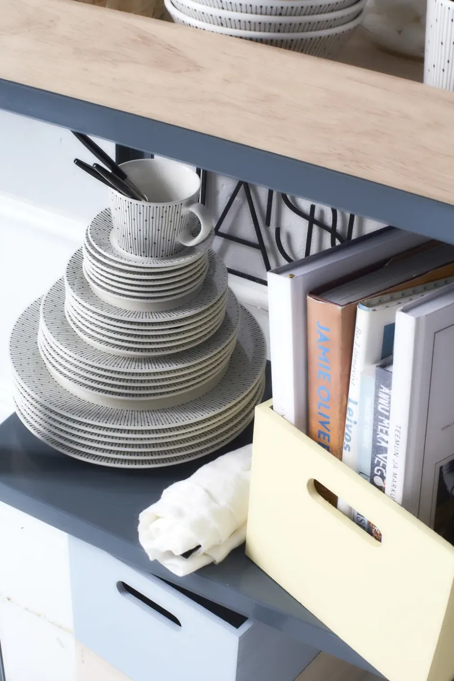 Mainio Sarastus schotel Ø11,5 cm, Zwart-wit