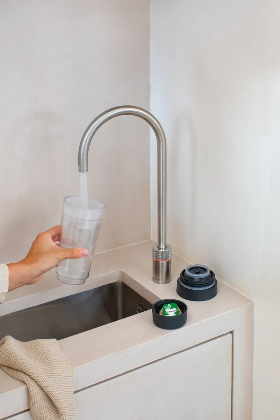 Make & Take thermosmok voor thee 36 cl, Donkergrijs