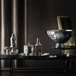 Manhattan ijsemmer met tang, roestvrij staal