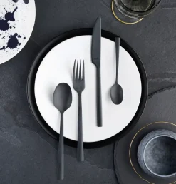 Manille Vintage bestekset 16 delen, Zwart