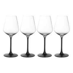 Manufacture Rock rodewijnglas 47 cl 4-pack, Transparant-zwart