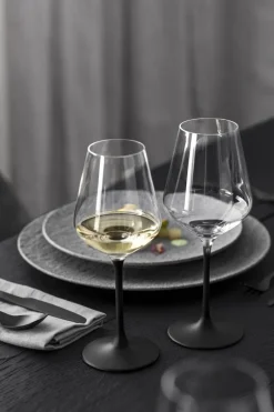 Manufacture Rock rodewijnglas 47 cl 4-pack, Transparant-zwart