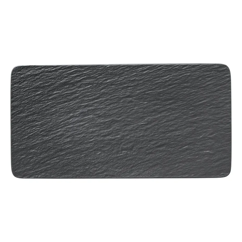 Manufacture Rock serveerschotel 18x35 cm, Zwart