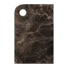 Marble serveerblad medium 20x30 cm, Brown