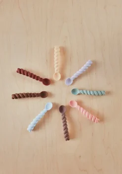 Mellow lepel 3-pack, Dusty Blue-taupe-pale mint