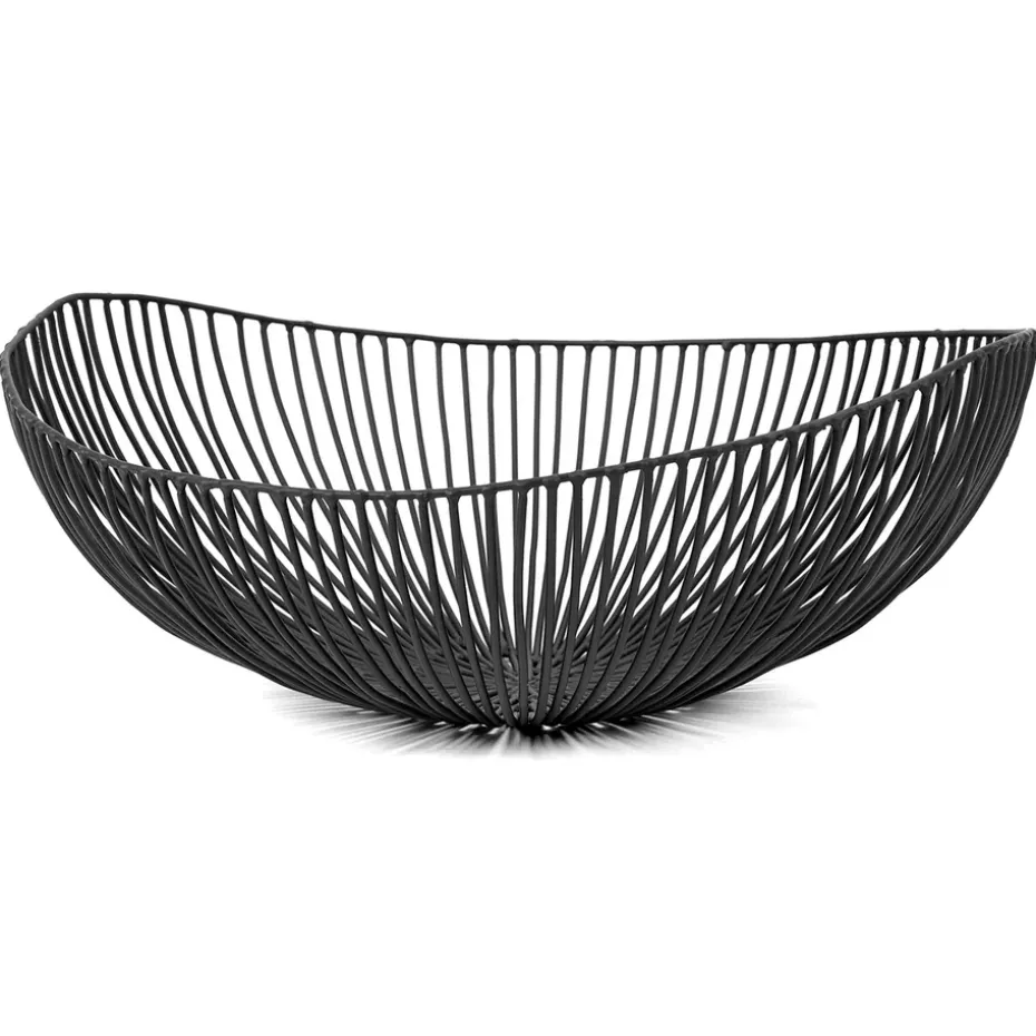 Meo ovale schaal, Zwart