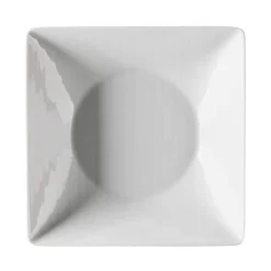 Mesh vierkant bord diep 20 cm., wit