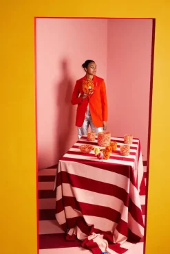 Messy glas 30 cl 2-pack, Rood-oranje