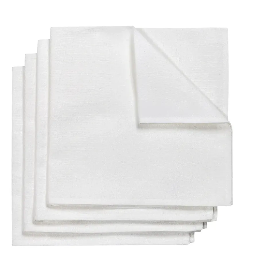 Metric servet 47x47 cm 4-pack, Wit