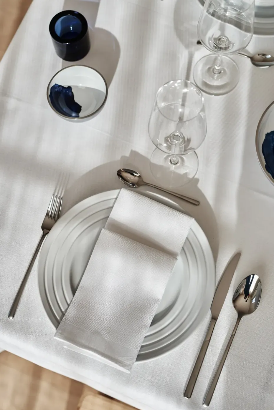 Metric servet 47x47 cm 4-pack, Wit