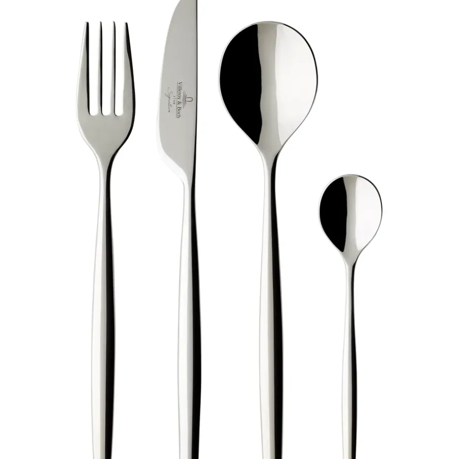 Metro Chic bestekset 24-delig, Roestvrij staal