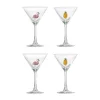 Misa cocktailglas 17 cl 4-delig, Clear-flamingo, clear-pineapple