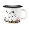 Moemin geëmailleerde mok knuffel 25 cl, Wit