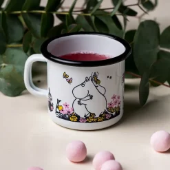 Moemin geëmailleerde mok knuffel 25 cl, Wit