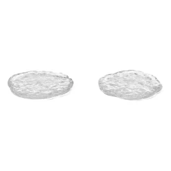 Momento glazen stenen 2-pack, Ø11 cm