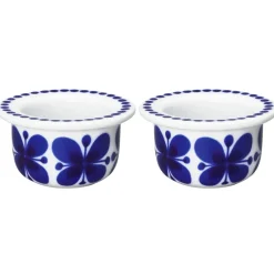 Mon Amie eierdop 2-pack, Wit-blauw