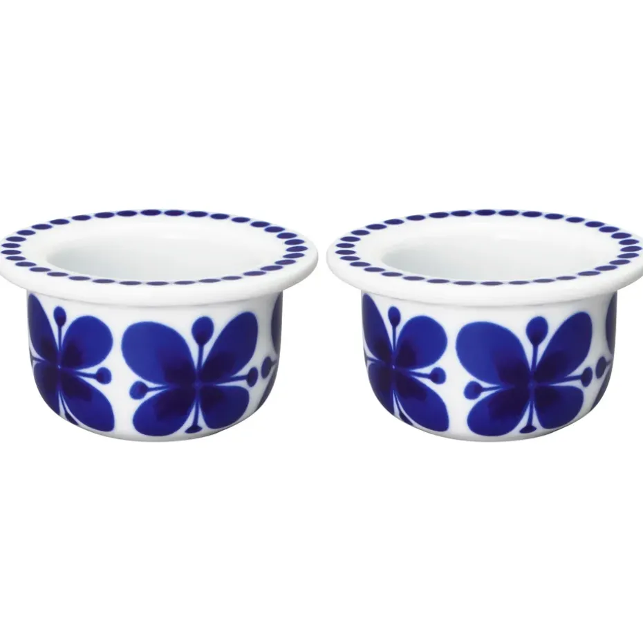 Mon Amie eierdop 2-pack, Wit-blauw