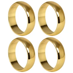 Monaco servetring Ø4 cm 4-pack, Brass