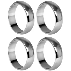 Monaco servetring Ø4 cm 4-pack, Silver