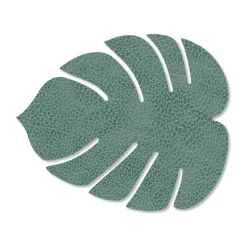 Monstera Leaf Hippo onderzetter, Pastelgroen