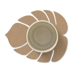 Monstera Leaf Nupo onderzetter, Nougat