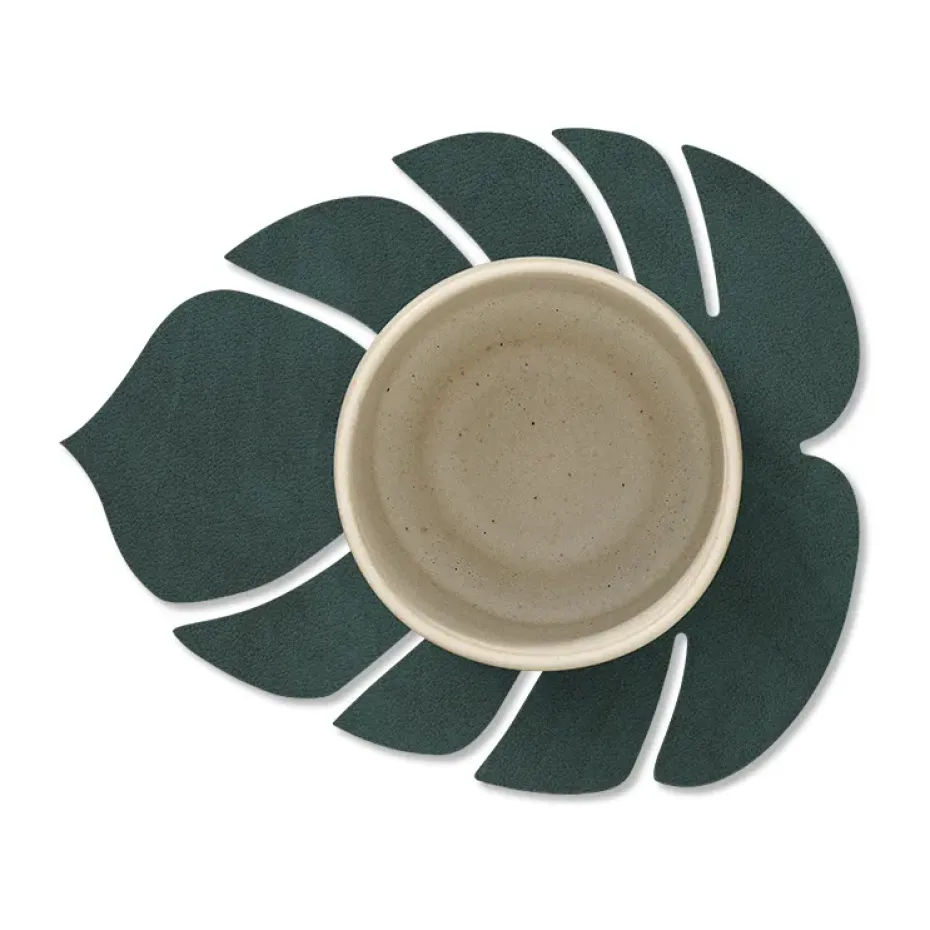 Monstera Leaf Nupo onderzetter, Donkergroen