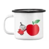 Moomin geëmailleerde mok 1,5 dl, Joyfull Apples