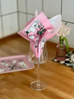 Moomin 80 papieren servetten 20-pack, Roze