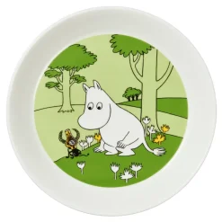 Moomin bord, groen gras