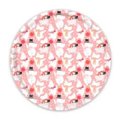 Moomin celebration dienblad Ø31 cm, Wit-roze