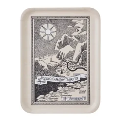 Moomin dienblad 32x42 cm, Finnish Moominvalley map